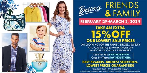 boscov's friends and family sale.